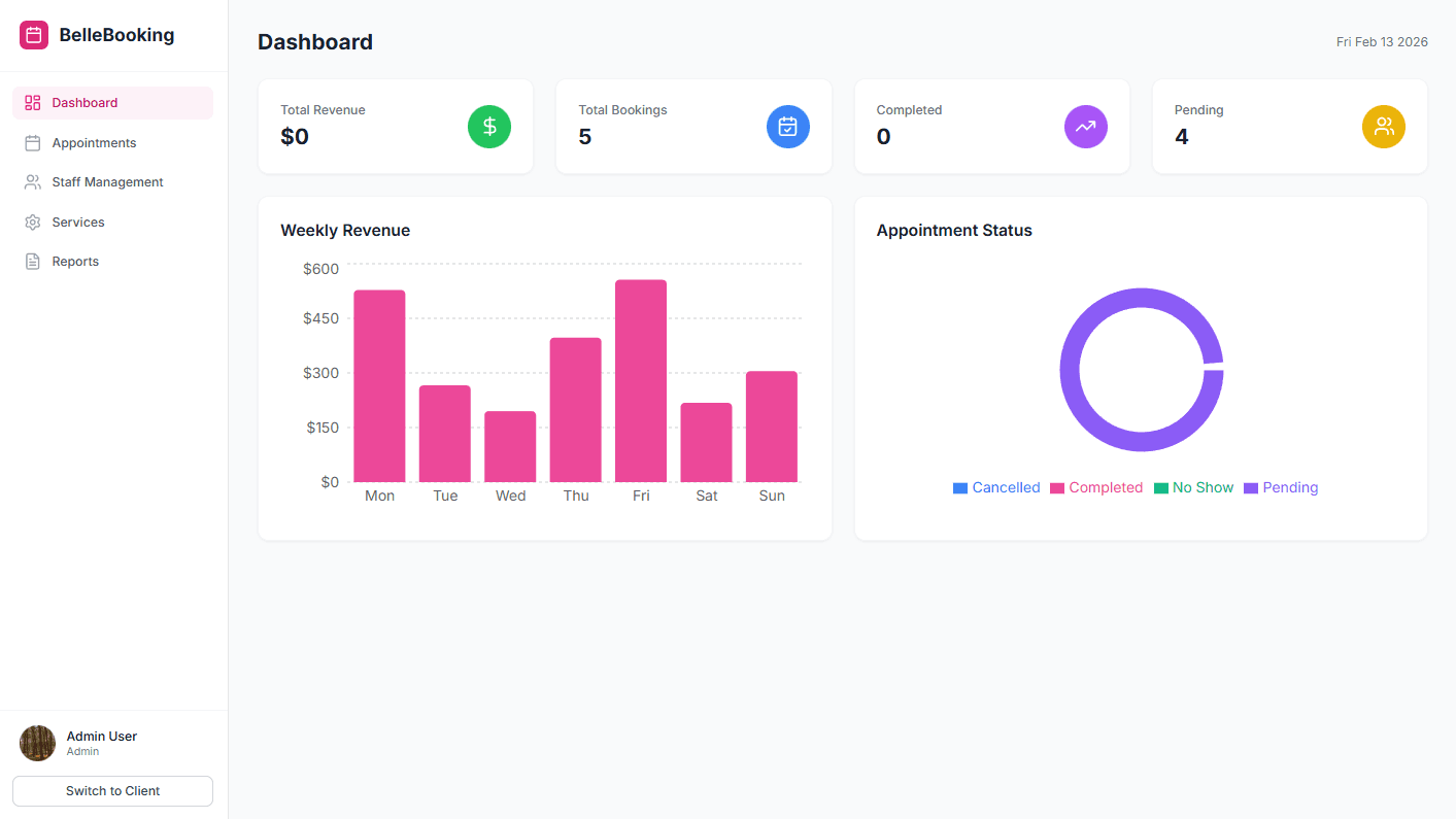 Booking: Real-time Salon Appointment System